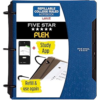 Amazon.com : Five Star Flex Refillable Notebook + Study App